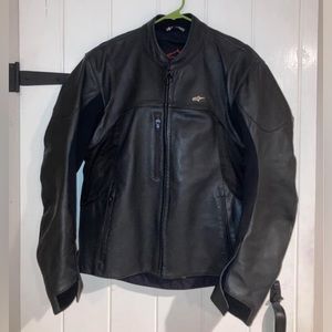 Alpinestars Helios Perforated Leather Motorcycle Jacket - Large